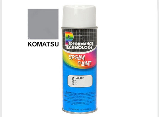 2 Pack Komatsu Forklift Grey Spray Paint - 12oz