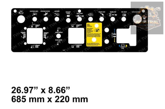 72441GT Genie Decal Platform Control Panel | Models W/O Red Cover Switch Z45/25J