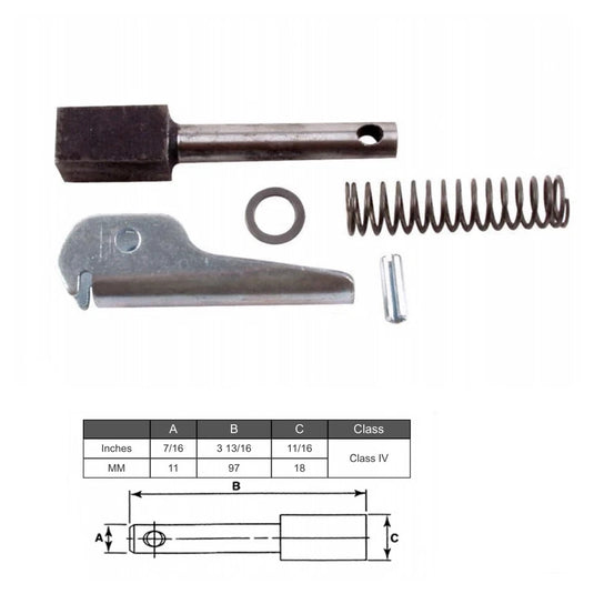 (SET OF 2) Forklift Fork Pin Kit Class 4 | 97MM