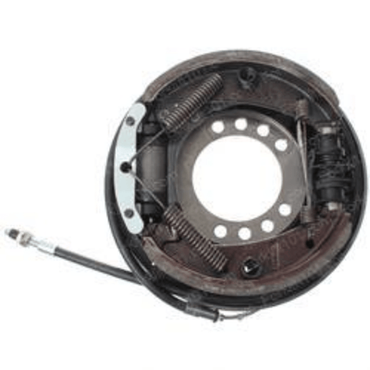Hydraulic brake assembly for forklifts, part number HY1633018, featuring metal brake pads and hydraulic components.