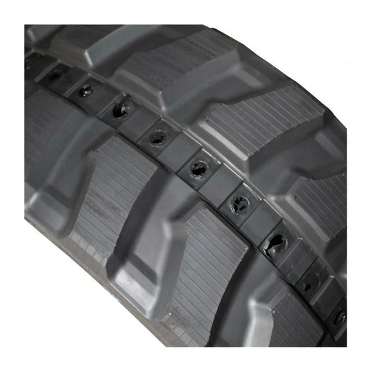 Hitachi ZX 35 U-5 rubber track with 300x52.5x86 dimensions, featuring a narrow guide width for heavy machinery.