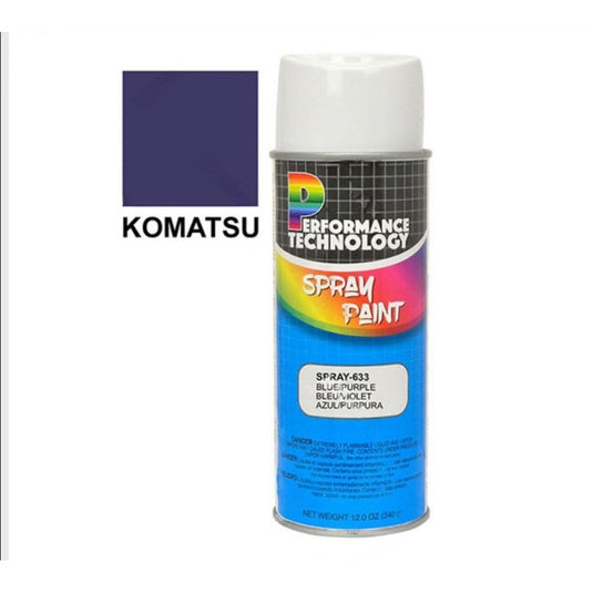 KOMATSU FORKLIFT SPRAY PAINT TOUCH BLUE PURPLE 12 0Z (SET OF 2)