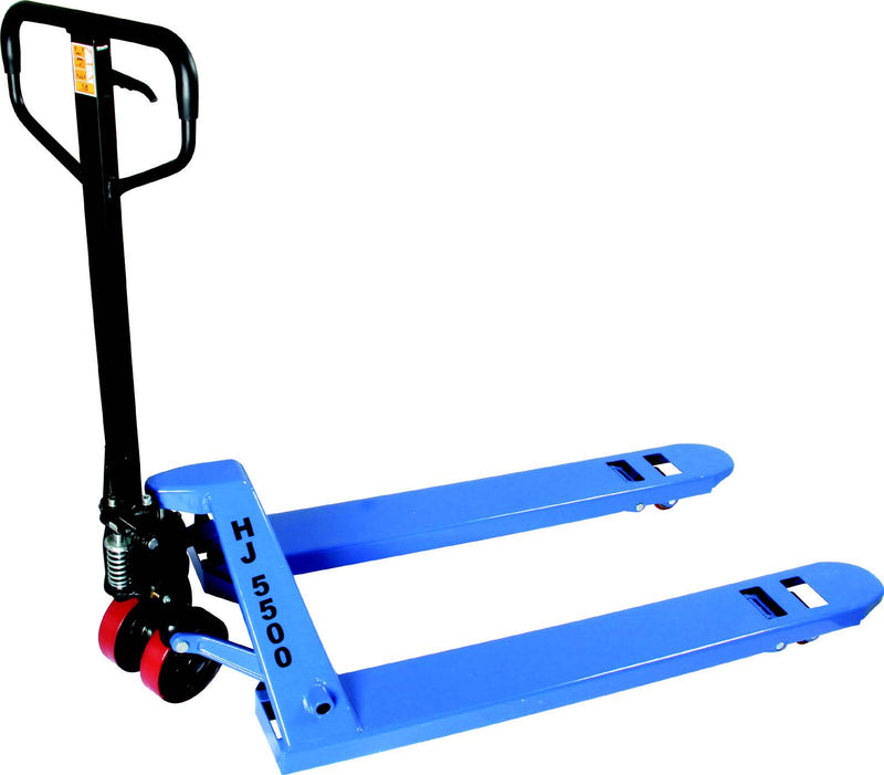 Load image into Gallery viewer, PALLET JACK - HAND TRUCK 27" X 48" 5500 LB CAP NEW 1-YEAR WARRANTY SHIPS FREE!
