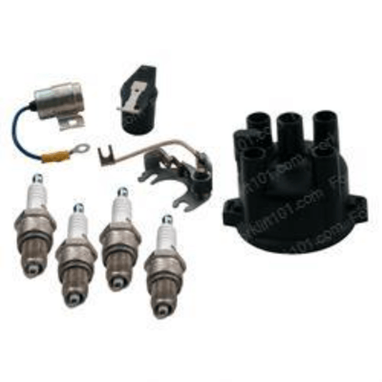 Toyota forklift 4P engine tune-up kit with ignition wires, compatible with Toyota 4P engine, includes wire set and components.