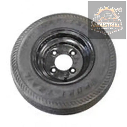 EZ600450 EZGO TIRE + WHEEL - 4.80X8 FOAMFILL 8X3.75 4ON4 SOLID RIM BLACK