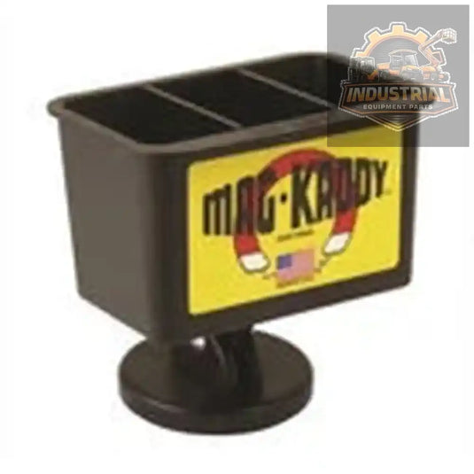 Forklift Mag-Kaddy tool magnet box with 3"x5"x3" size and 60lb magnet force, universal fit, made in the USA.