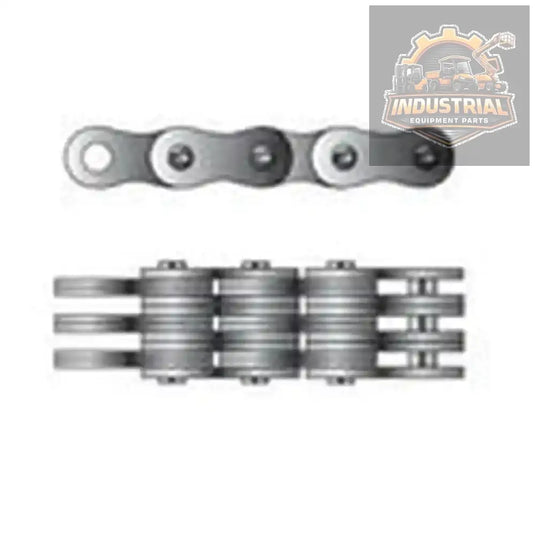 Forklift mast leaf chain BL566, 10 ft length with two master links, durable chain for forklift lifting and mast support.