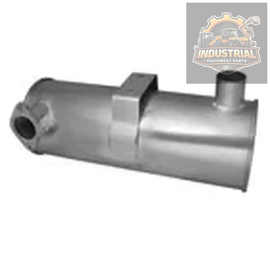 Forklift muffler for Mitsubishi and Caterpillar forklifts, model 4W2055, with a durable metal construction and exhaust outlet.