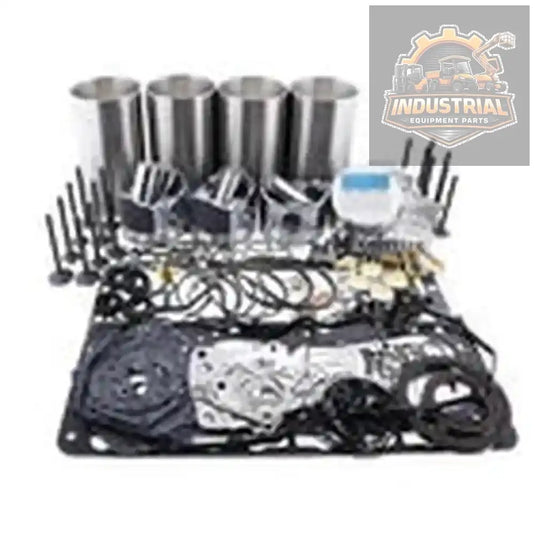 Forklift overhaul rebuild kit for Mitsubishi 4G63 engine, compatible with Caterpillar forklift machinery, includes essential engine components.