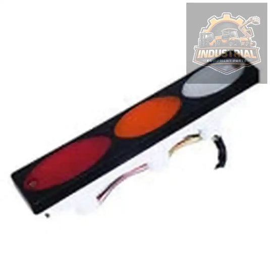 Rear combination forklift lamp in 12V with clear lens and mounting bracket, designed for forklift models, aftermarket replacement.