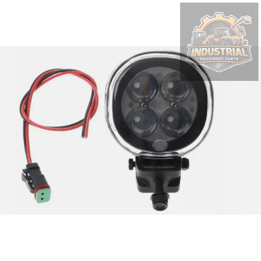 Blue LED forklift safety spotlight, compact blue spot light for forklifts, 12-48V, universal compatibility, ideal for safety signaling
