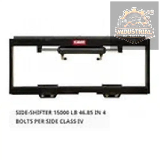 Universal forklift side-shifter for 15,000 lb capacity, 46.85-inch width, with four bolts per side, compatible with Class 4 equipment.