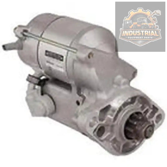 New OEM Forklift Starter 4Y 28100-20553-71 for industrial forklifts, shown in the image with electrical connections and mounting points.