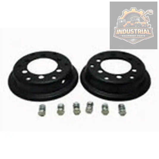 Steel forklift rim with 5.00-8 tire size, 6-bolt, 100mm ID, durable steel construction, compatible with universal forklift models.