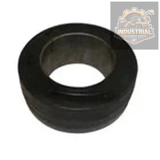 Black forklift tire 14x5x10 smooth press-on for universal equipment, suitable for various forklift models.