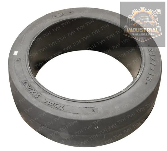 FORKLIFT TIRE - 21X7X15 SMOOTH PRESS ON SMOOTH BLACK - TireCompatible Equipment MakeUniversalMPNSYTS21X7X15SCountry of