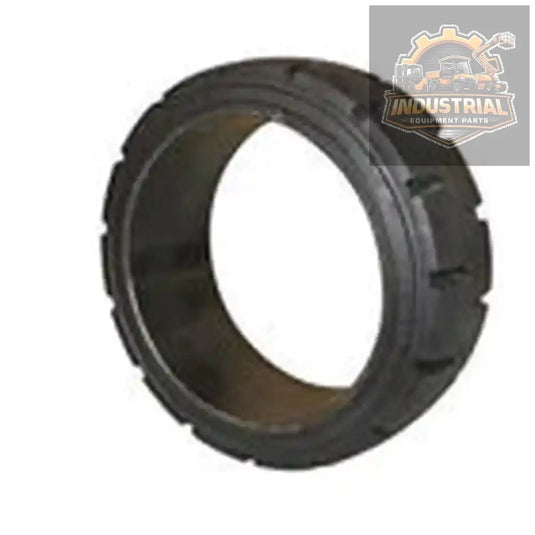 Black forklift traction tire, 21x8x15 size, press-on type, suitable for universal forklifts, made in China.