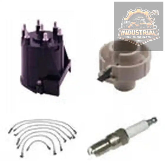 Forklift tune-up kit for GM 4.3 engine with tall cap, compatible with 6-cylinder engines, American-made forklift maintenance part.