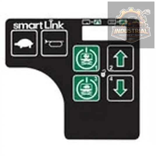 Genie 137636GT decal for GR, GRC, GS models, featuring black and gray design on a white background