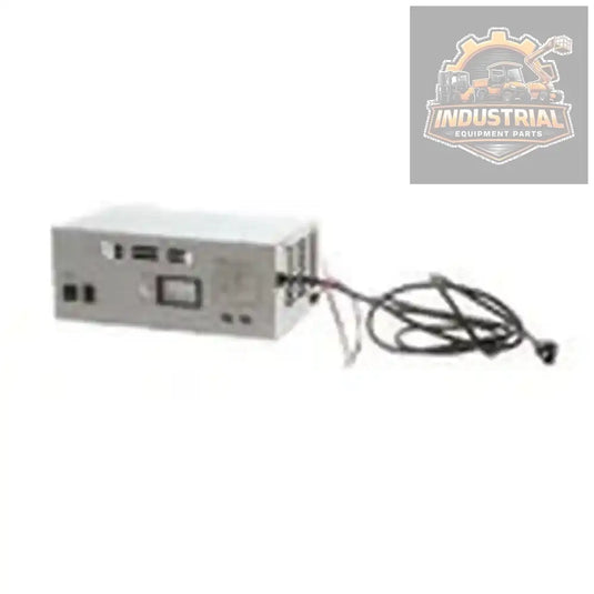 Genie 38581 12V 10A charger for Lester-Matic models, with 115VAC power input and 60Hz frequency, shown in the image.