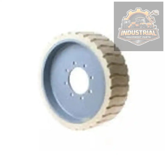 Genie 56455GT NM TREAD wheel with mold on 22x7 inch 8-hole, 8-bolt industrial caster wheel with metal finish