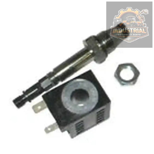 Genie solenoid lowering valve model 66465, designed for GR12, GR15, QS12R, GS1530, GS3246 lift systems, in black and metal finish.