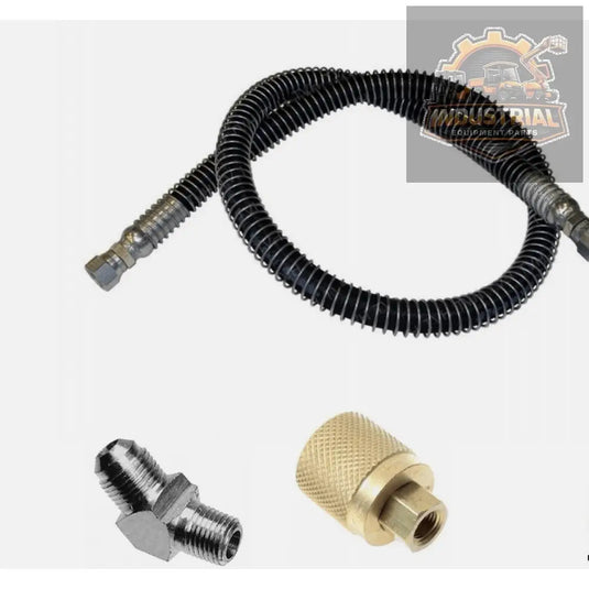 LPG propane hose for forklift with 24-inch coupler, Rego female fitting, compatible with various equipment, suitable for propane tanks.