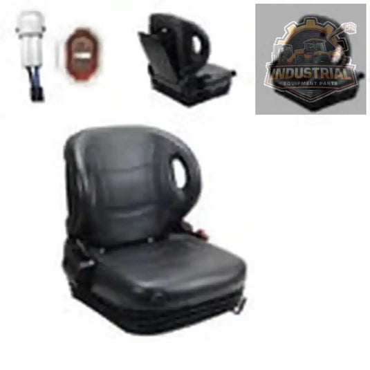NEW UNIVERSAL FORKLIFT SUSPENSION MOLDED SEAT/SWITCH | BLACK VINYL Model 3600 - SeatModel3600Compatible Equipment