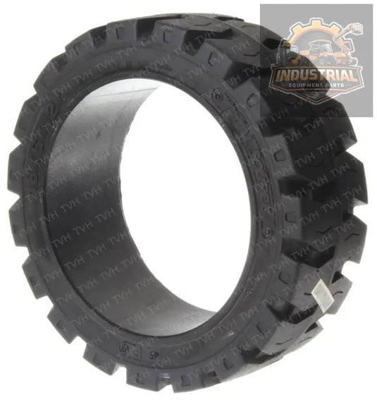 (QTY 2) 18X6X12-1/8 Tires Solid Forklift Press-On Tire black Traction - TireMPNSYTS18X6X12