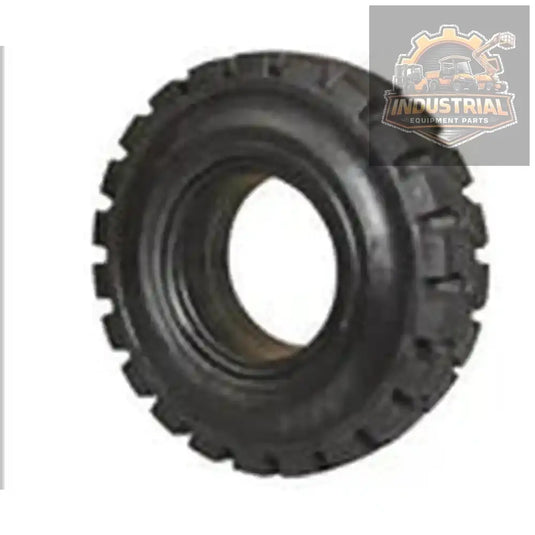 (QTY 2) Forklift Tire Solid Pneumatic 5.00-8 | TRAXTER Black Traction - TireModel5