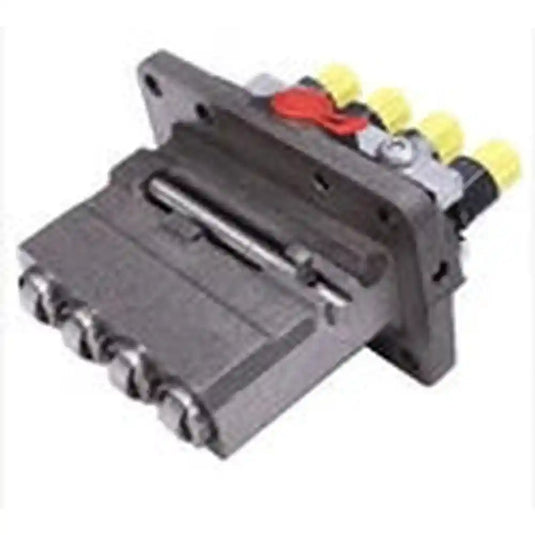 Fuel injection pump for Kubota V2203 and V2403 engines, compatible with KX121-2 excavator, showing metal components and connectors.