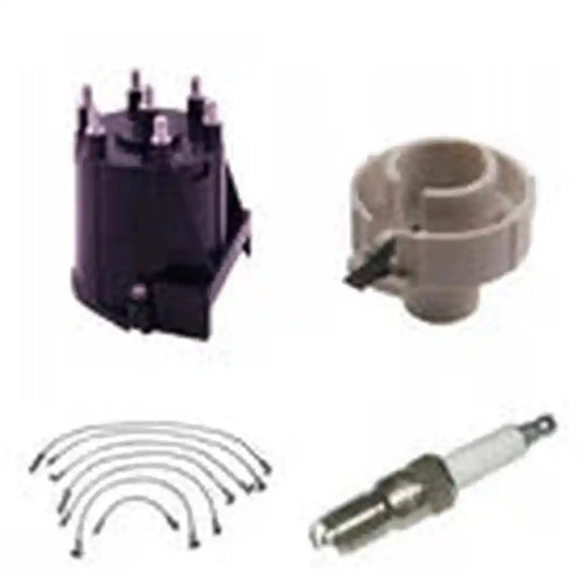 Forklift tune-up kit for GM 4.3 engine with tall cap, compatible with 6-cylinder engines, American-made forklift maintenance part.