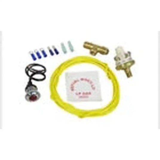 Universal forklift LPG fuel level light kit showing an LED warning light for low fuel alerts on the equipment.
