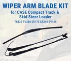 Wiper Arm Blade Kit 47778552 47405956 for CASE Compact Track & Skid Steer Loader