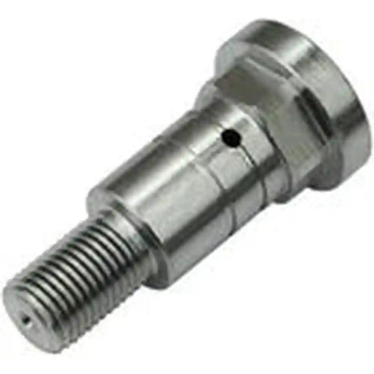 New aftermarket forklift steering pin for Toyota forklift model 43731-23442-71, showing the metal pin component with precision machining.