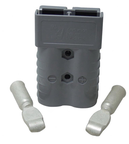 (2 Pack) SB350 A 2/0 FORKLIFT BATTERY CONNECTOR GRAY X 2 + 4 TIPS 2/0 | AM6320G1