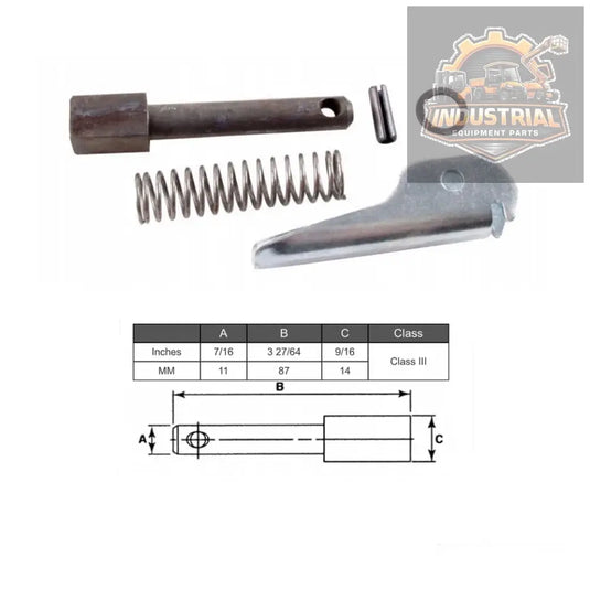 (SET OF 2) Forklift Fork Pin Kit Class 3 | 87MM - Fork PinMPNHMFPK-4704Compatible Equipment MakeUniversalCountry of