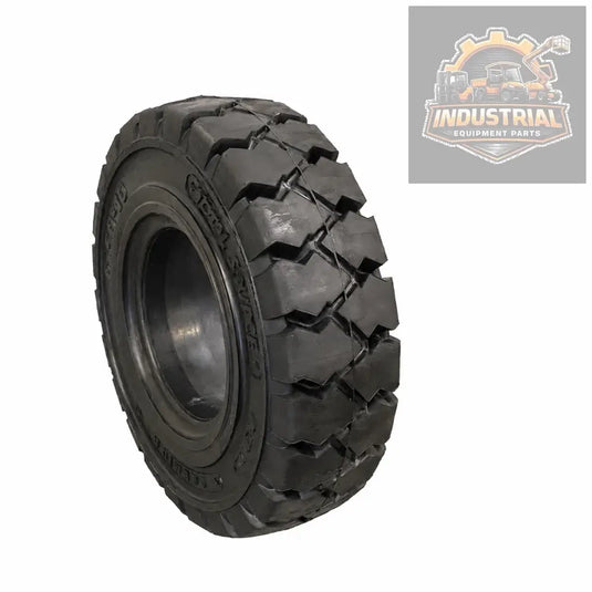 (SET OF 2) Forklift Tire Solid Pneumatic 6.50 x 10 | Black Traction - TireMPNSYTS650X10X5TCompatible Equipment