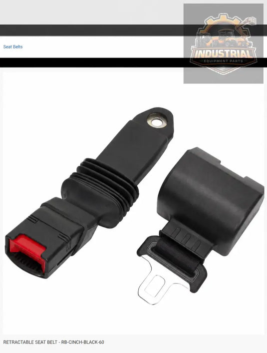 Universal Forklift Retractable Seat Belt- Black 60’’ | CINCH - Seat beltModelBlackMPNRB-CINCH-BLACK-60Compatible