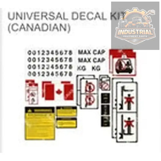Universal Forklift Safety Decal Kit (CANADIAN) | Fits ALL Models - DECALCompatible Equipment