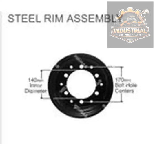 Universal Forklift Steel Rim Split Wheel 650-10 Tire Size 6 Bolt R650-2 - Wheel RimModelR650-2Compatible Equipment