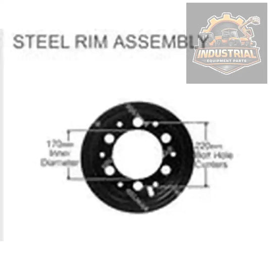 Universal Forklift Steel Rim Split Wheel 700-12 Tire Size 6 Bolt R700-3 - Wheel RimModelR700-3Compatible Equipment
